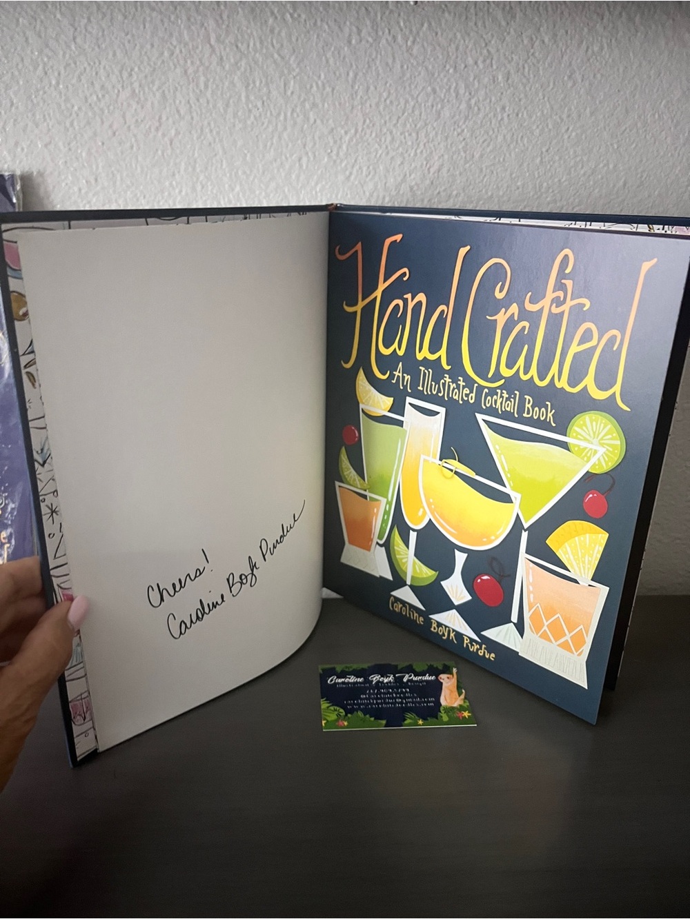 Lilly Pulitzer Hand Crafted Cocktail Book - SIGNED with LTD ED Print